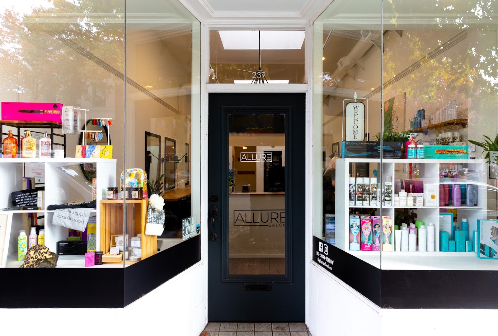 Inside Allure Salon studio
