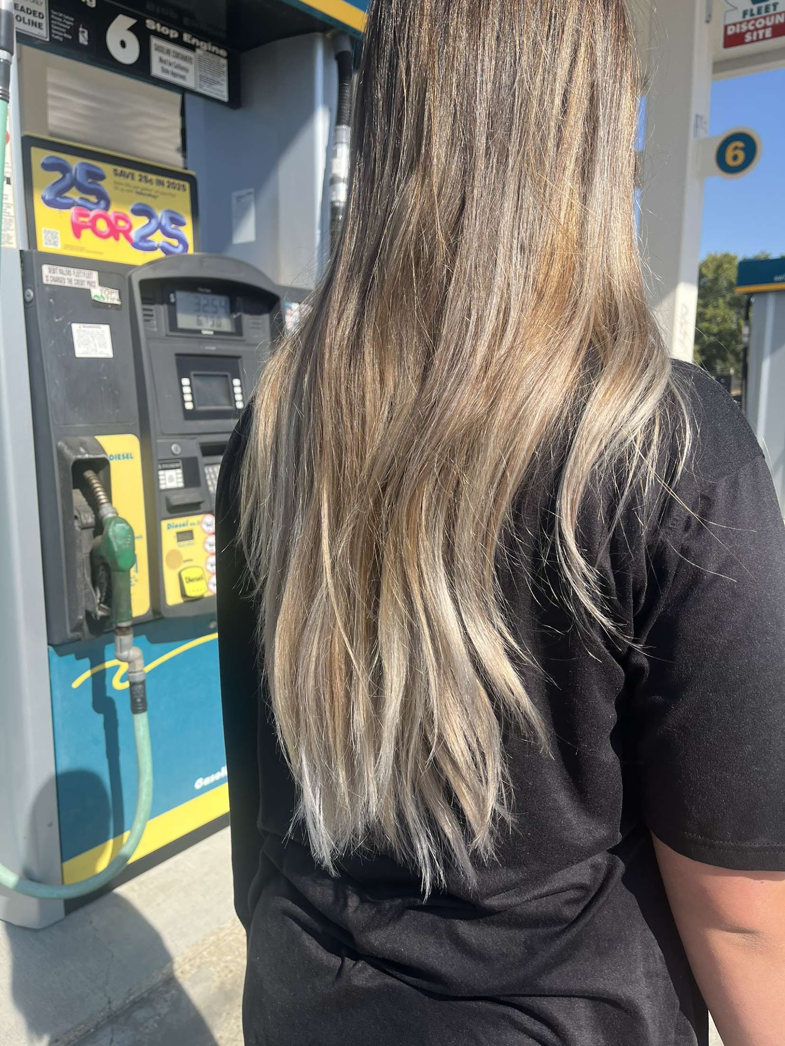 Hair extension work